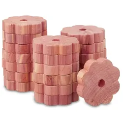 Relaxdays 100 x Zedernholz Mottenschutz Rot
