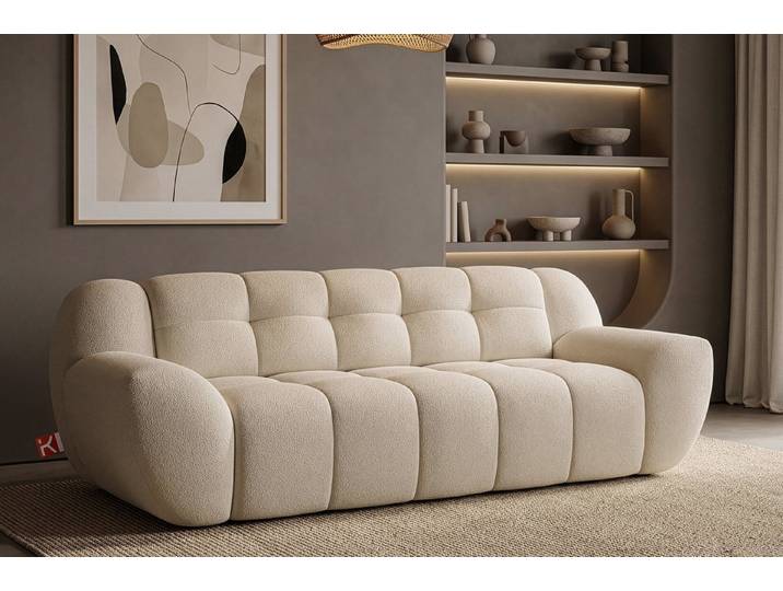 KONSIMO® 3-Sitzer BALU Premiumqualität aus EU, Sofa auf italienischem Gestell, mit Schlaffunktion