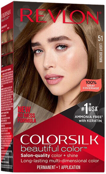 Revlon ColorSilk Beautiful Color Hair 51 Light Brown