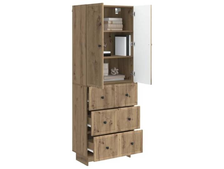 KTHLBRH 2-teiliges Schrank-Set aus technischem Holz Für Haus und Garten, moderner Stil, einfache Montage, flexibles Möbelstück