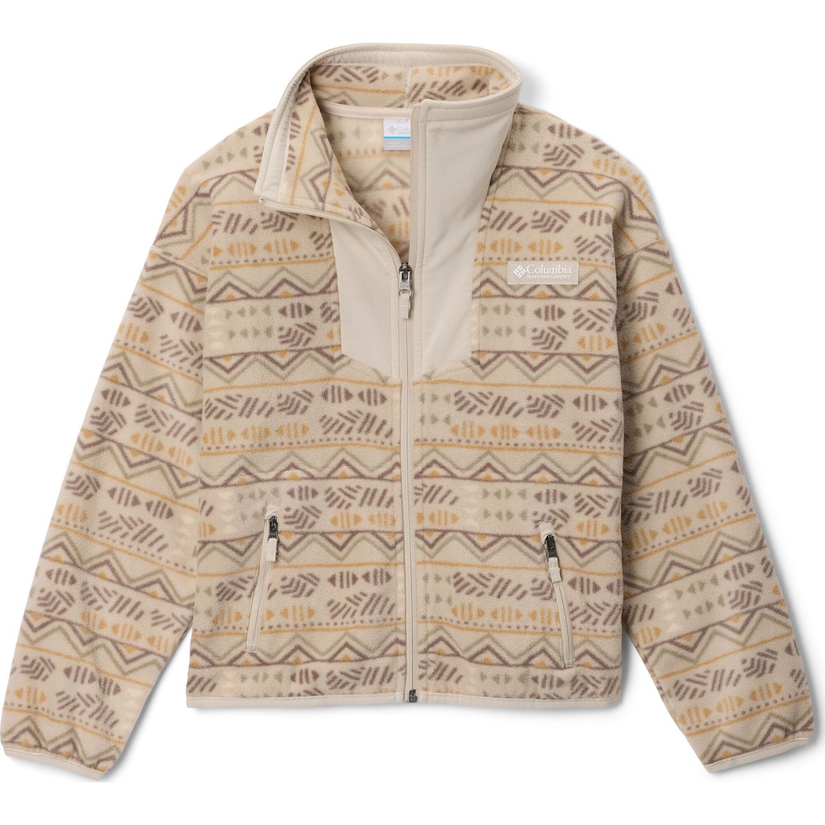 Columbia Sequoia Grove Printed Full Zip Fleece dark stone horizons, dark stone (278) M 213496-2134961-278-M