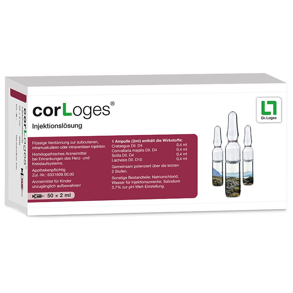 Corloges Injektionslösung Amp. 50x2 ml Ampullen