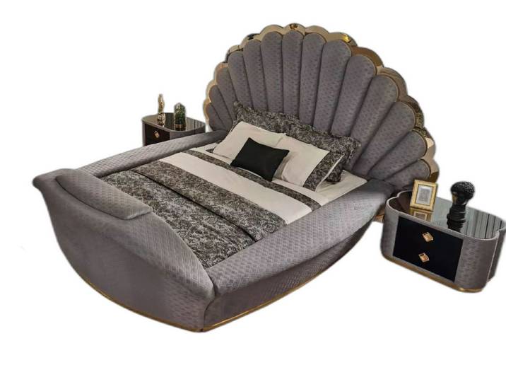 Xlmoebel Bett Elegantes Bettgestell aus hochwertigem Material in zeitgemäßem Design (Bettgestell, 1-tlg., Bett), Hergestellt in Europa