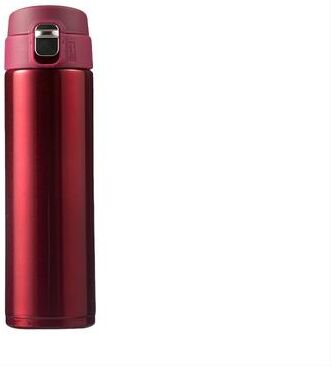 Combo Retail Shop Students Go To School Thermos Cup, Creative Bullet Cover Direct Drinking Water Cup, Simple Solid Colour Durable red