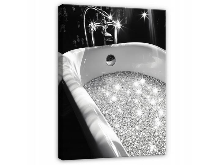 BILDER Abstrakt Schwrz weiß Modern Badezimmer 60x40