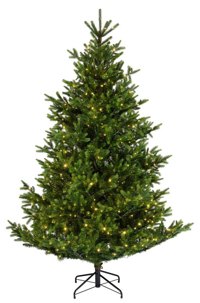 Kaemingk Kunstkerstboom Groen met Warm Witte LED-verlichting