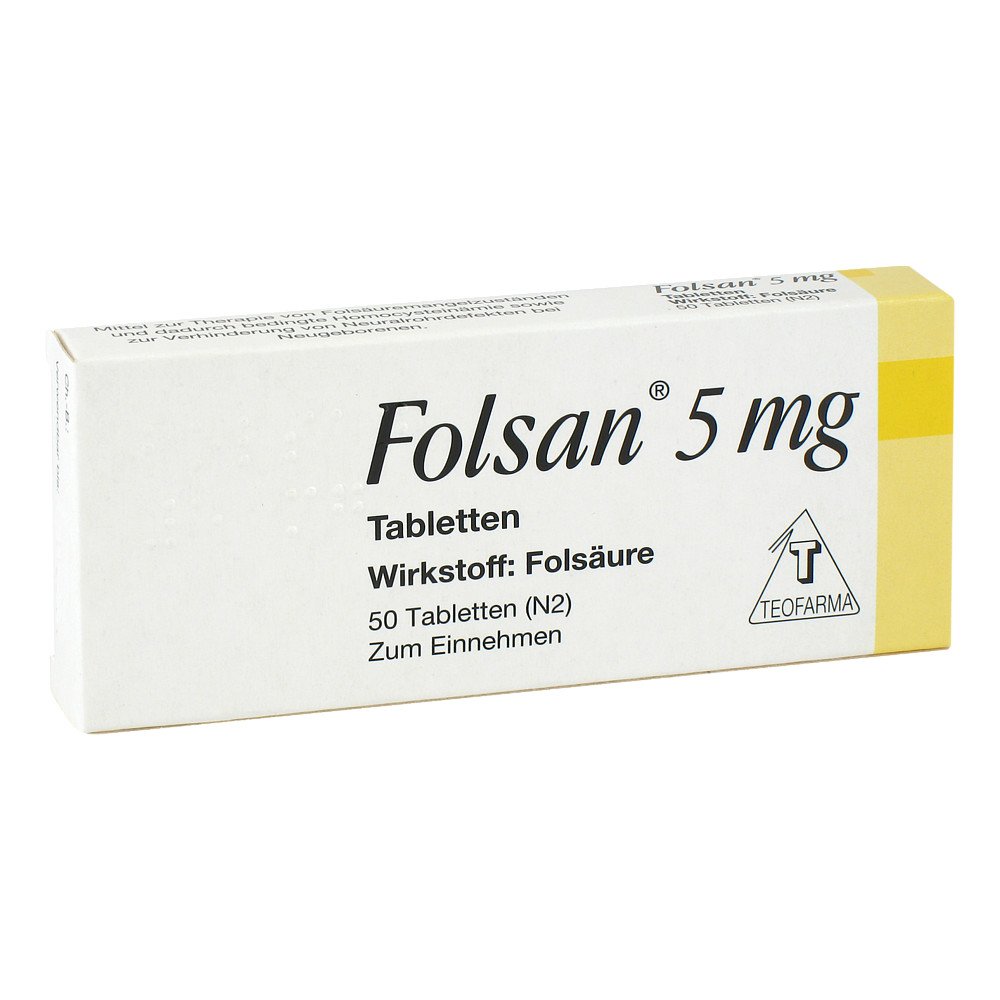 Teofarma s.r.l. Folsan 5 mg Tabletten 09640907