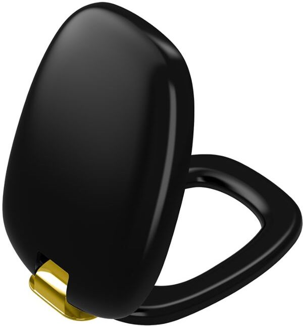 Vitra Plural WC-Sitz 126-083-019 schwarz matt/gold, mit Absenkautomatik, Schnellverschluss