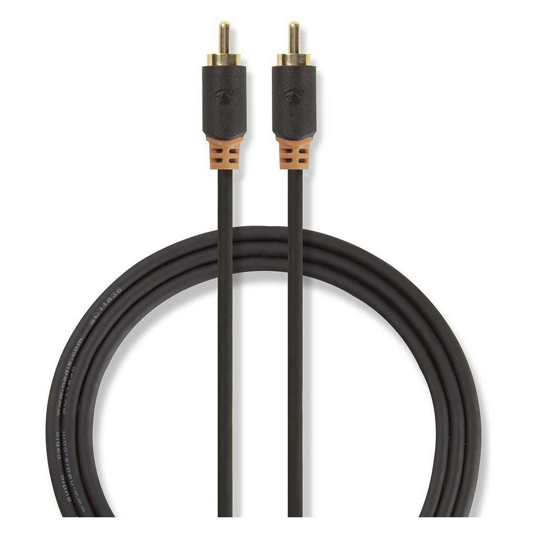 Nedis Audiokabel (digital, Cinch, Stecker auf Stecker, 2,0m) (2 m, Cinch Kabel) (CABW24170AT20)