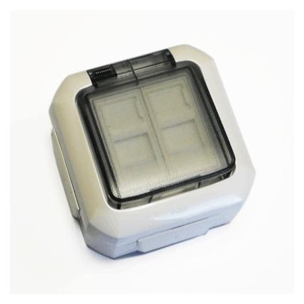 ABB Datová zásuvka OUTDOOR IP54 STP CAT5E 2xRJ45 (2446)