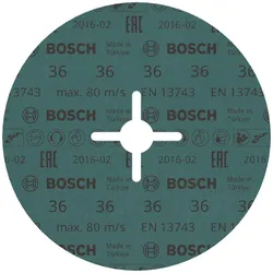 Bosch Professional Zubehör, Schleifmittel, PRO R574 Fiberscheibe, 180 mm, G36