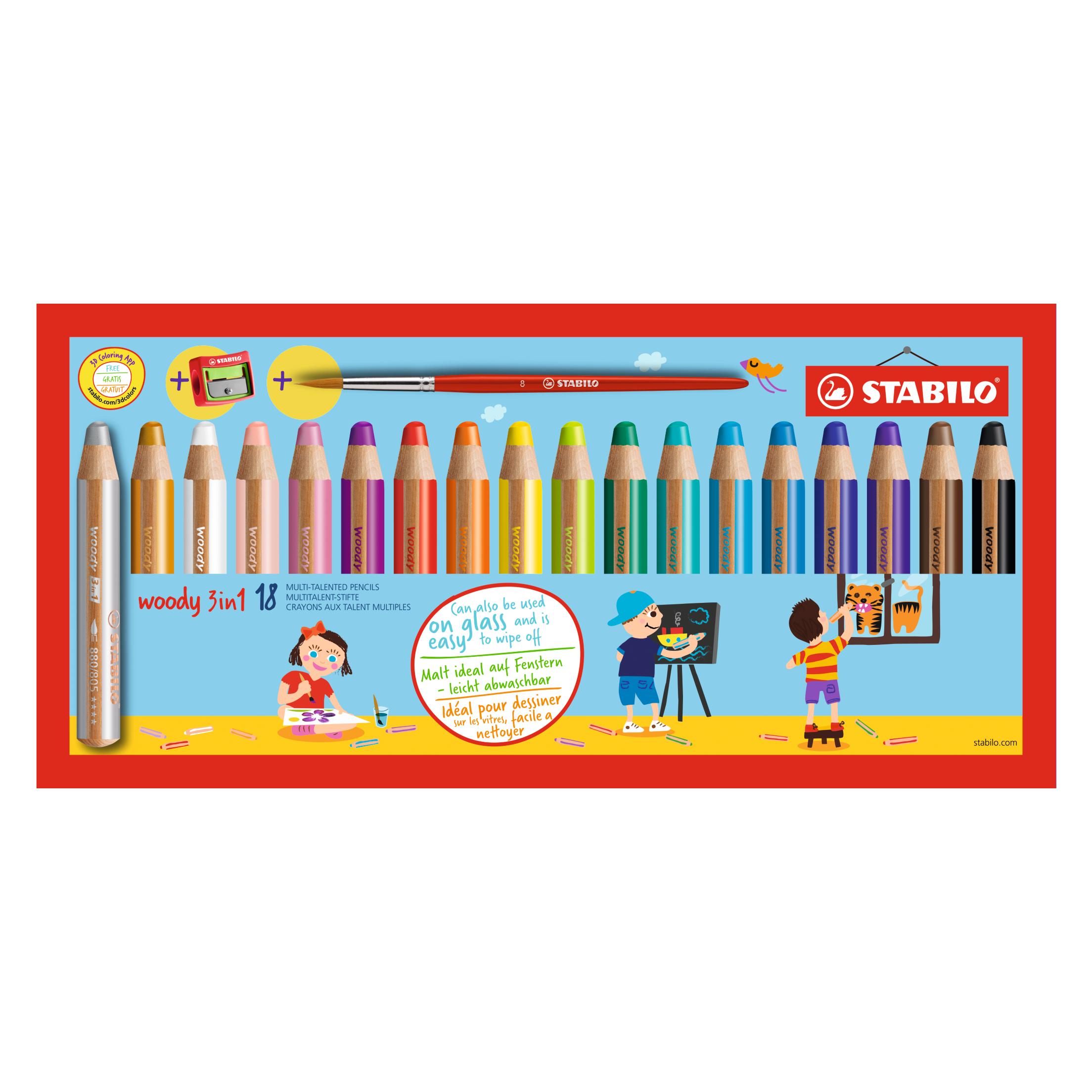 Stabilo woody 3 in 1 (18x) (880/18-3)