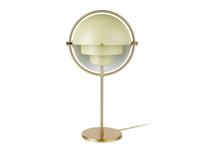 GUBI Lampe de table Multi-Lite Brass-desert sage