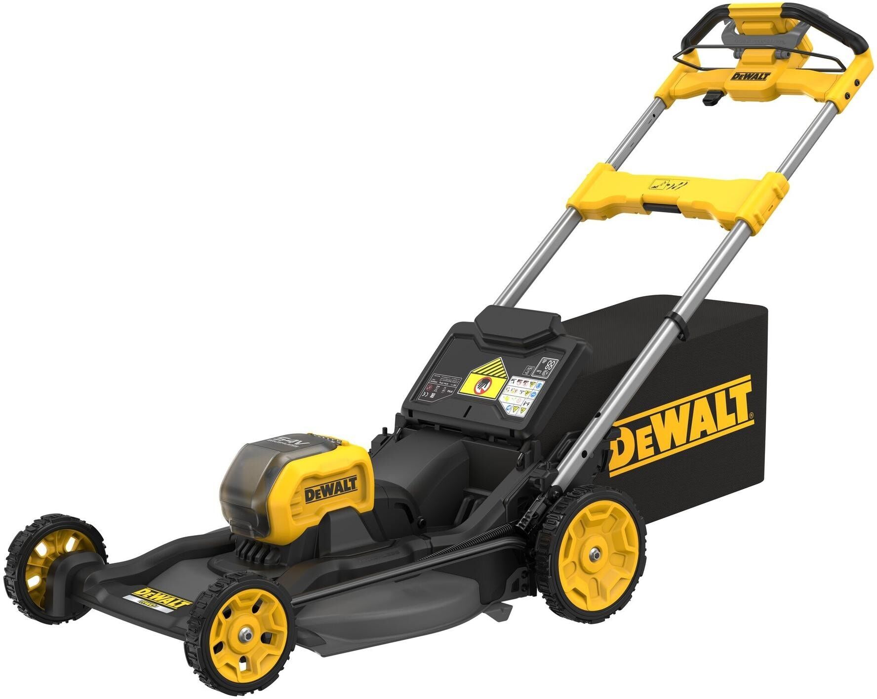 Akkurasenmäher DEWALT "54 VOLT MIT RADANTRIEB 53 cm Basisversion", schwarz (weiß, neutral), Rasenmäher, Akkurasenmäher weiß, neutral Einheitsgröße