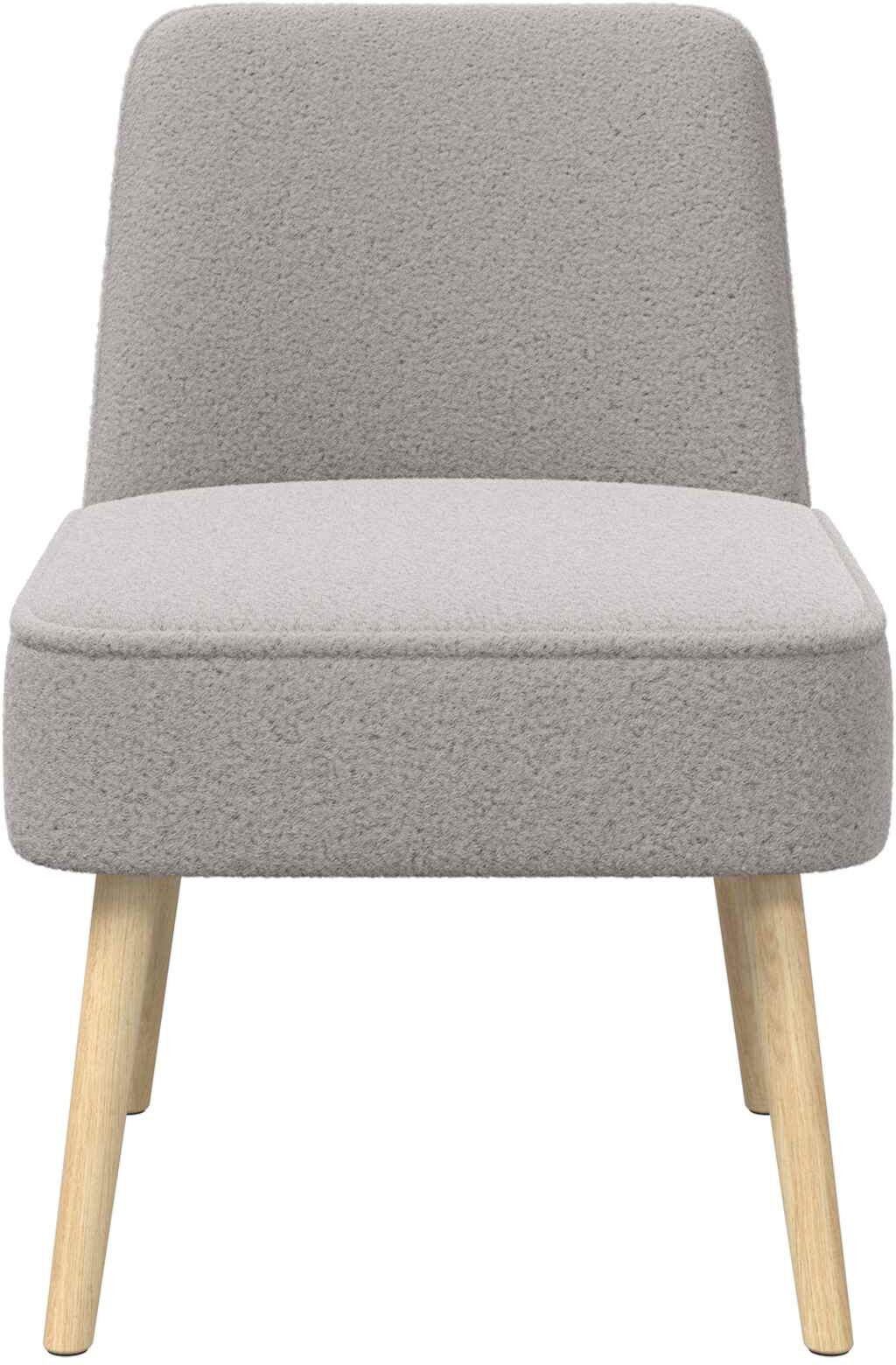 vidaXL Fauteuil à pantoufle Gris clair