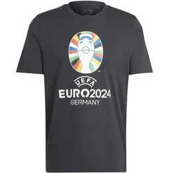 ADIDAS Herren Fanshirt Official Emblem, Größe S in Grau Grau