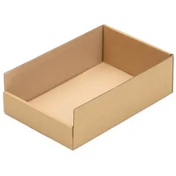 KK Verpackungen 50 Regalkartons 300 x 200 x 100 mm Sortierboxen Lagerboxen Aufbewahrung Wellpappe