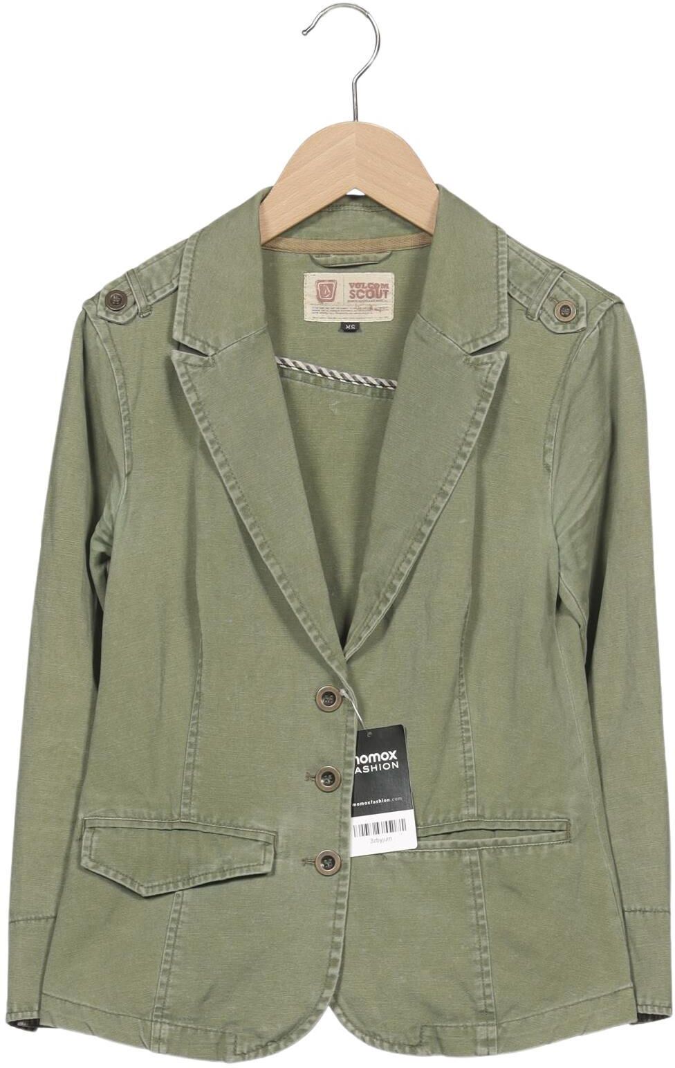 Volcom Damen Jacke, Grün, Gr. XS, Baumwolle - Second Hand