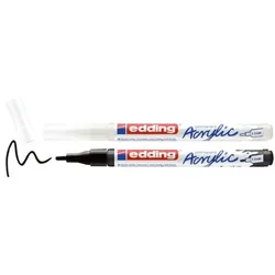 Edding Acrylmarker »e-5300« 2er Pack weiß/schwarz weiß