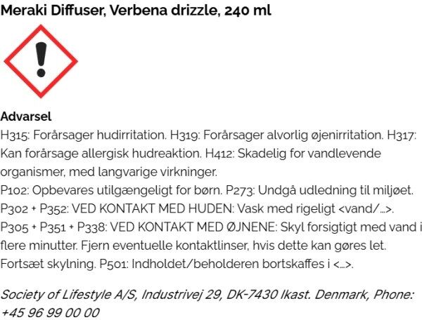 Meraki Duftfrisker M Pinde Verbena Drizzle, 240 Ml