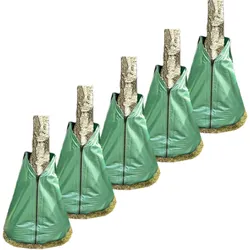 Novatool 5X Säcke für Baumbewässerung 75 Liter Grün Bewässerungsbeutel aus robustem PVC Baumsäcke Bewässerung Baumbewässerung Säcke Wasserbeutel Baum