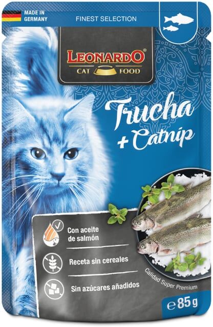 Leonardo Feline Trucha Menta 16 uds x 85g