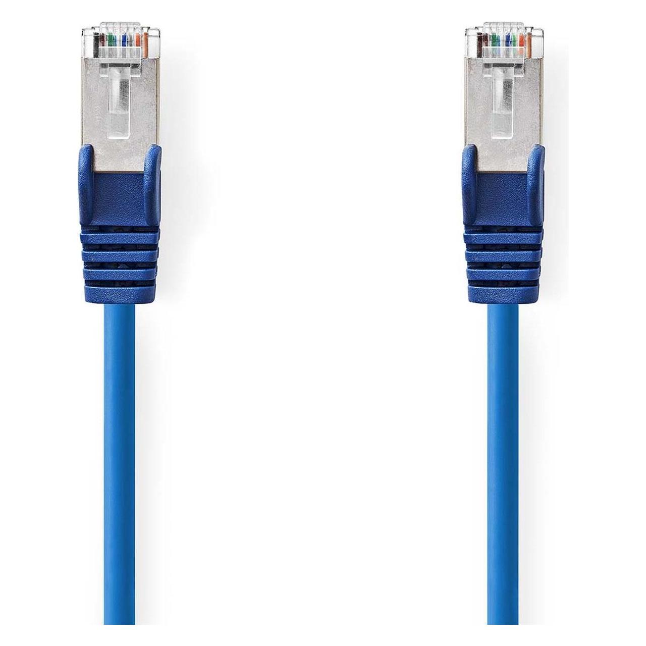 Nedis CAT5e-Netzwerkkabel | SF/UTP | RJ45 Stecker | RJ45 Stecker | 20.0 m | Rund | PVC | Blau | Labe (SF/UTP, CAT5e, 20 m) (CCGL85121BU200)