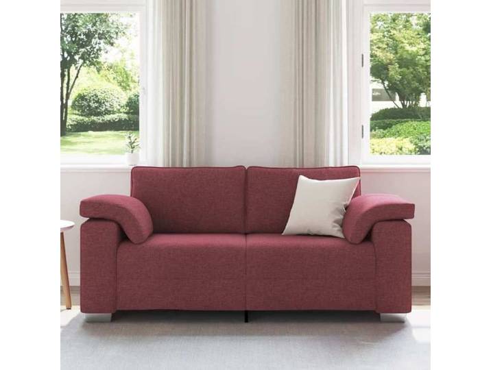 BEL-ACHAT* Canapé relax - Modèle droit - position fixe - Sofa Bordeaux 180x77x82 cm tissu Prom79220675