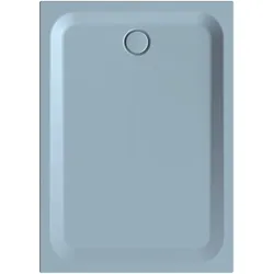 BetteUltra Rechteck-Duschwanne mit Minimum-Wannenträger, 1400x1000x35mm, 5838-418T1, Farbe: Blue Satin