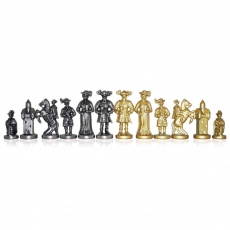 Weible Schachfiguren - Metall - Landsknecht - Königshöhe 88mm 245604