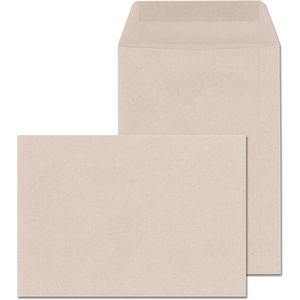ÖKI Versandtaschen natur, 37216, grau, C5, ohne Fenster, nassklebend, aus Papier, 500 Stück