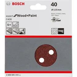 Bosch Schleifblatt C430 für Exzenterschleifer, Wand- und Deckenschleifer - 2608605103
