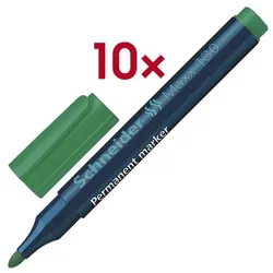 Schneider 10x Permanent-Marker »Maxx 130« grün
