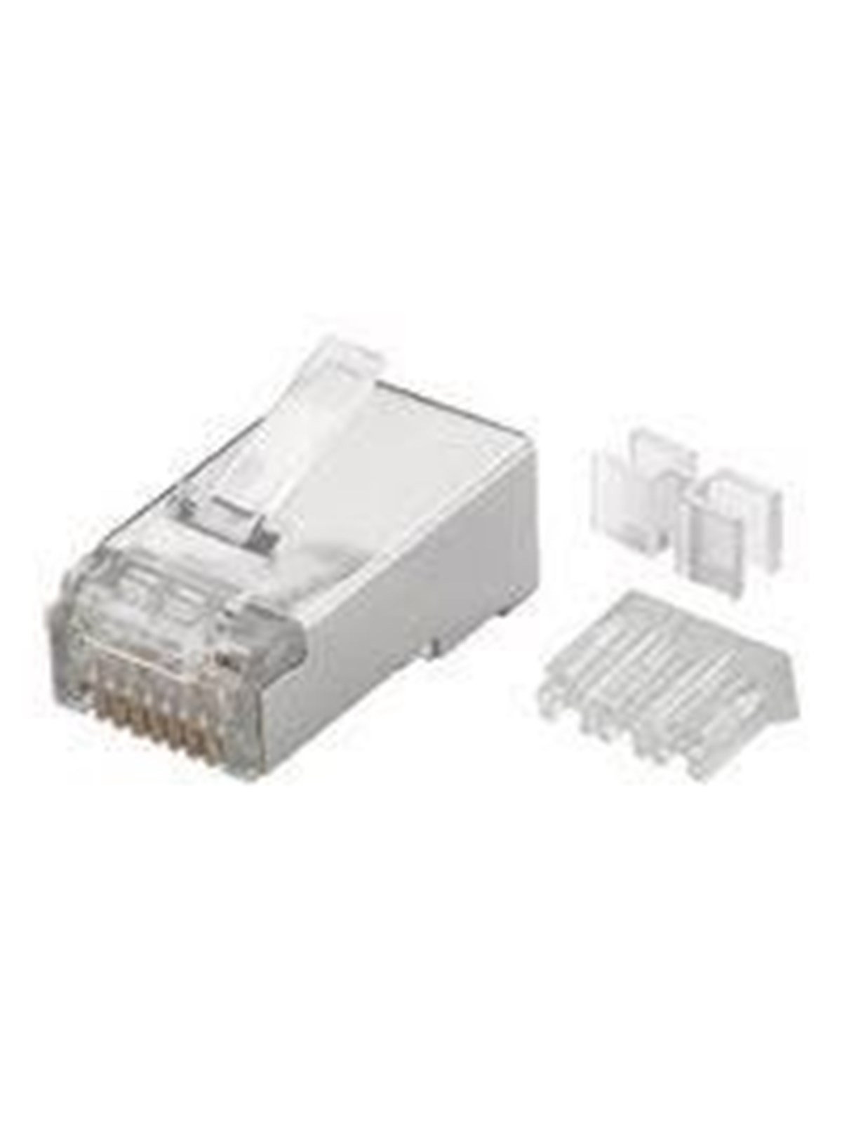 MicroConnect network connector - aluminium - Silber