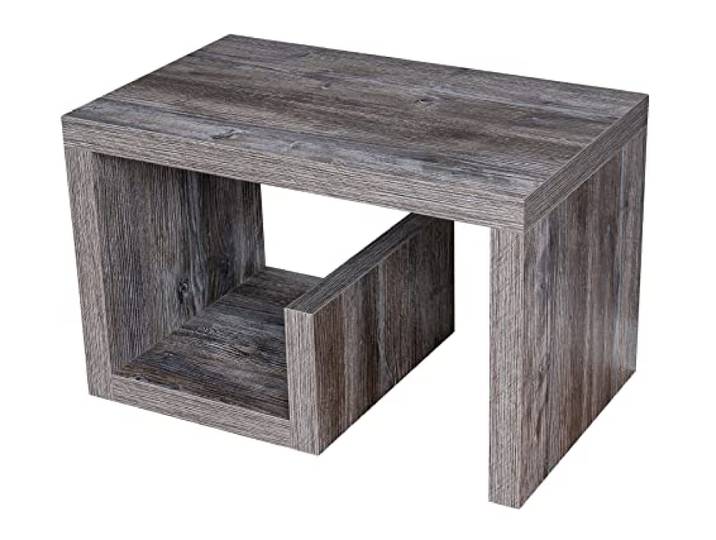 levandeo Couchtisch Gustav Altholz Shabby Chic Vintage 59x36x36cm Holz Schwarz Beistelltisch Keine Montage Fest Verleimt Wohnzimmertisch