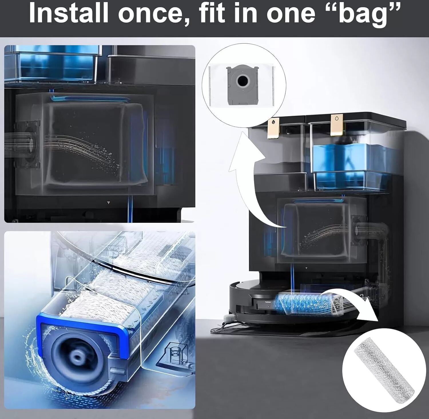 INF Zubehörset für Ecovacs Deebot X8 Omni/Pro