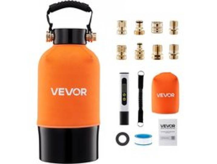 VEVOR Deionisiertes Wassersystem für Autowäsche 757 L, Wasserdeionisierer für Autowäsche mit 5L Gemischten DI-Harz-Filtern Handgriff, Entionisiertes Wassersystem für KFZ Motorrad Boot Fensterreinigung