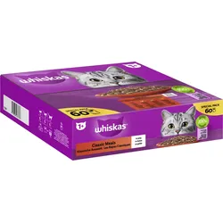 Whiskas Portionsbeutel Multipack Special Pack 1+ Klassische Auswahl in Gelee 60 x 85g