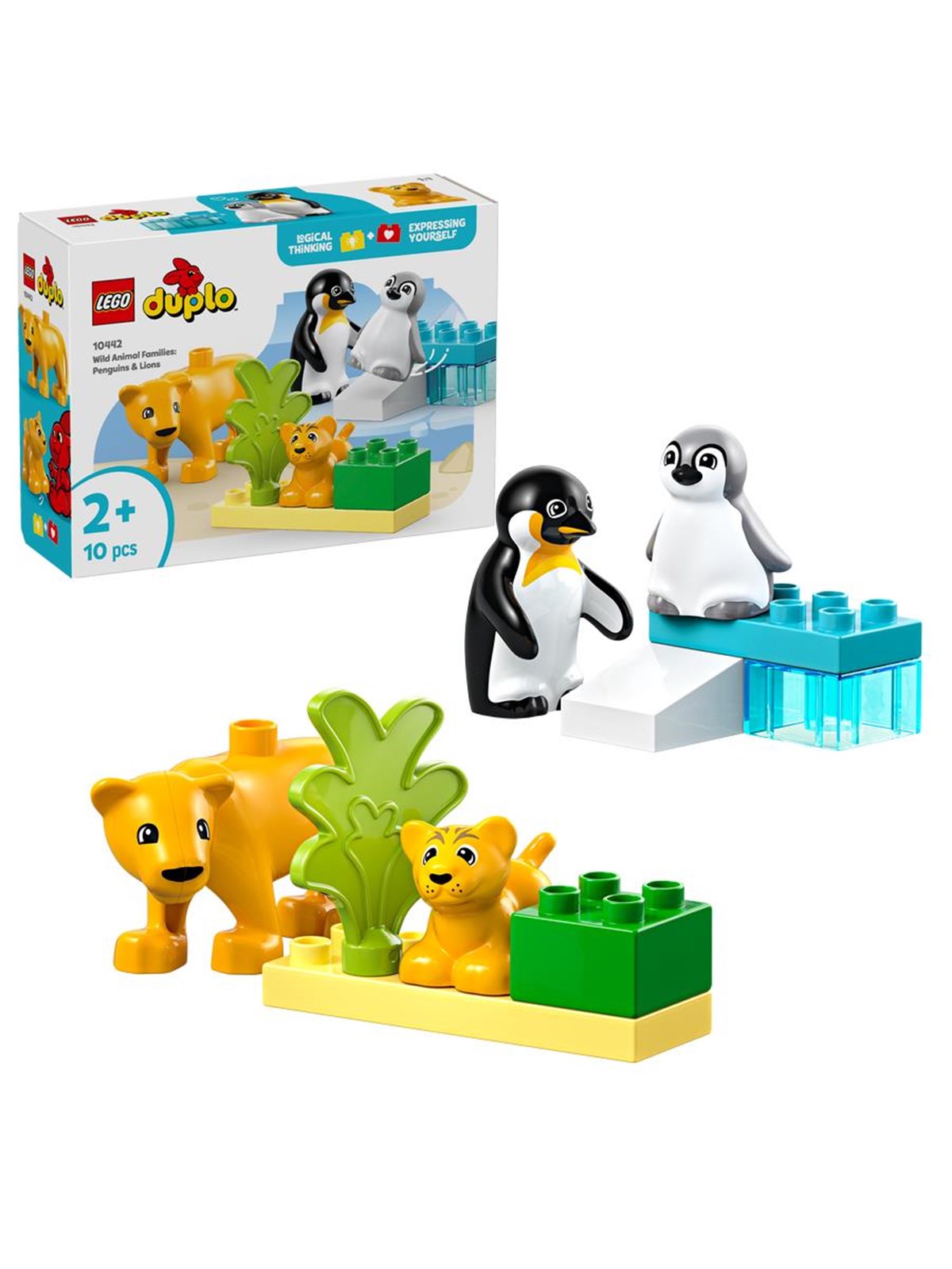 LEGO DUPLO 10442 Wildtier-Familien: Pinguine und Löwen