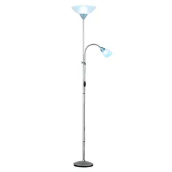 Deckenfluter dimmbar mit Fernbedienung LED Stehlampe, bewegliche Leselampe, RGB Farbwechsel, warmweiß, DxH 28 x 180 cm