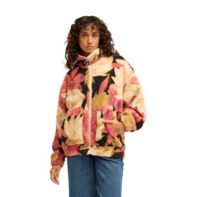Fleecejacke BILLABONG "First Light", Damen, Gr. S, bunt (curry), Obermaterial: 100% Polyester., Jacken Fleecejacke