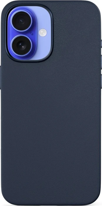 Epico Mag+ Lederhülle für das iPhone 16 Plus - blau