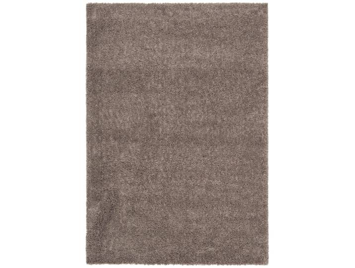 Tapis shag en polypropylène taupe, 122 x 183 cm