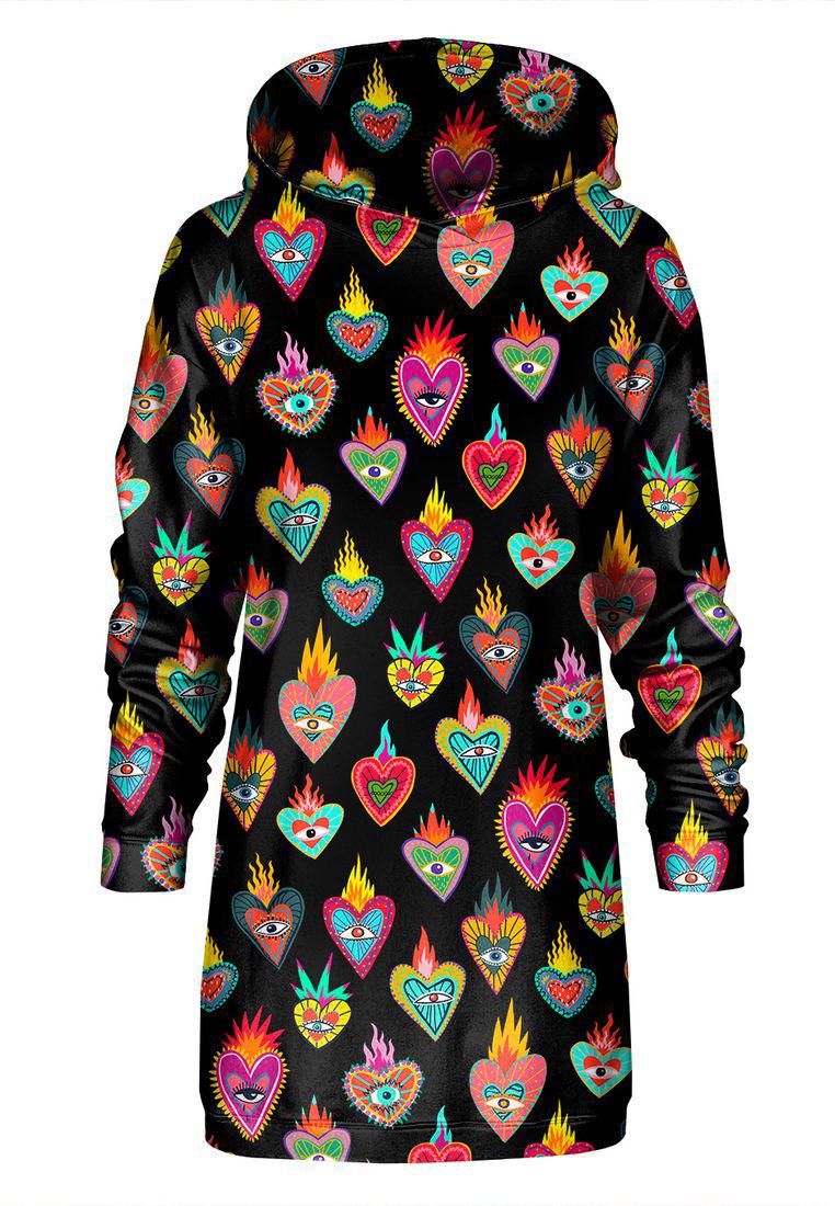 "Mexican Hearts" Oversize hoodiejurk