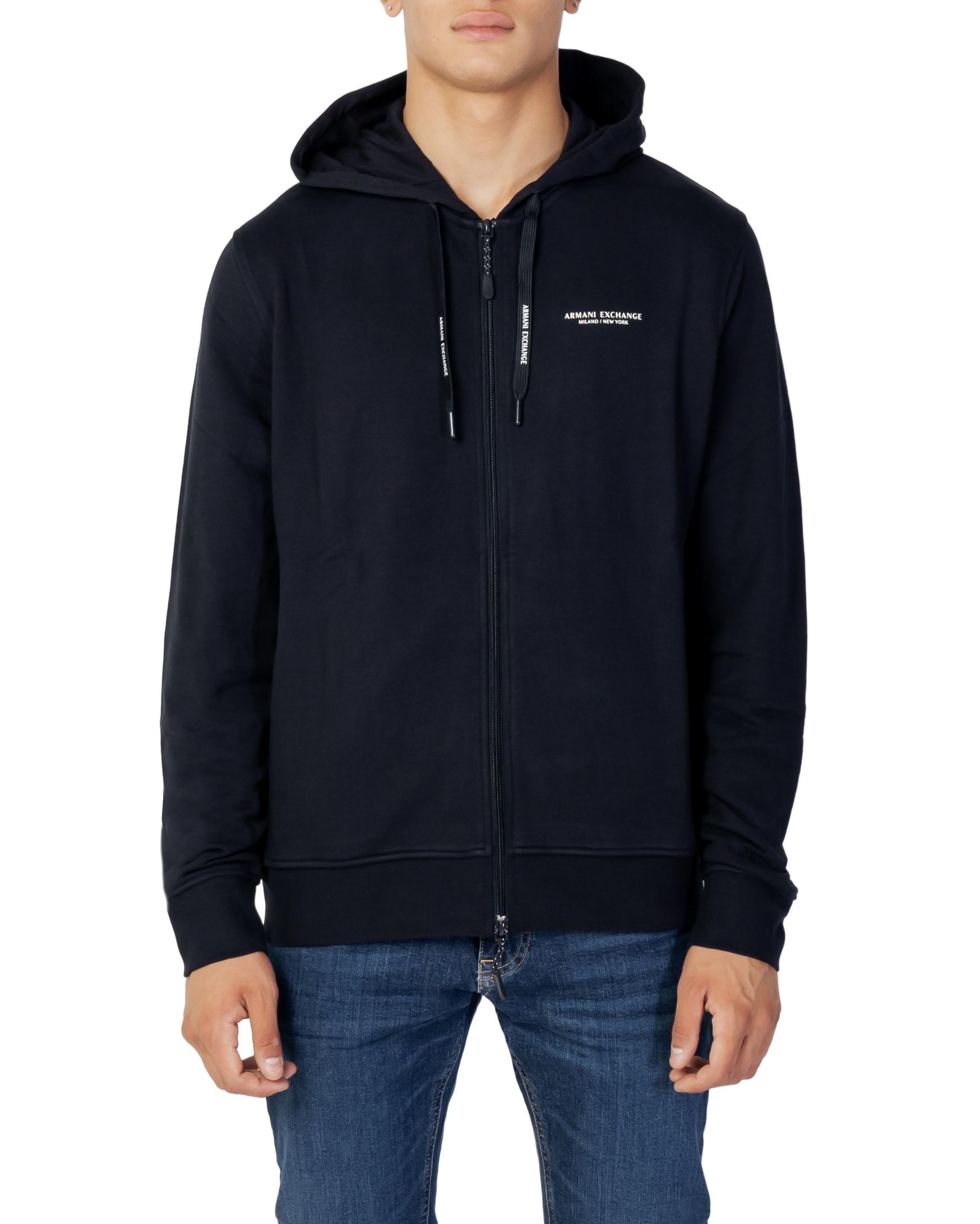 Armani Exchange Heren Hooded Sweatshirt in Blauw