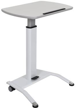 Luxor White Steel Pneumatic Height Adjustable Lectern