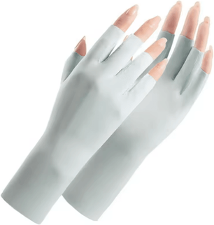 Inspire Essentials UV Protection Nail Art Gloves light Grey