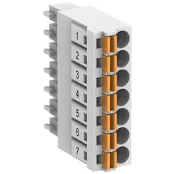 ABB TA5220-SPF7 Klemmenblock, 7 Pol Federklemme frontal / Kabel frontal, Raster 3.5mm, VPE 6 Stück 1SAP187400R0014