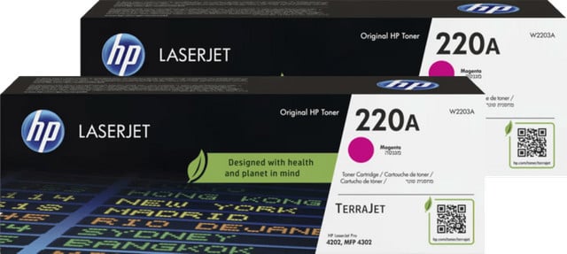 HP 220A LaserJet Toner Magenta 2 stuks