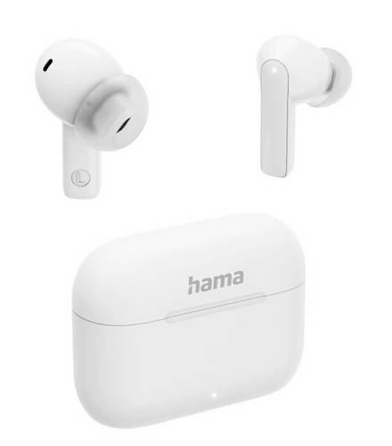Hama Passion Clear II In Ear Kopfhörer Bluetooth Weiß Noise Cancelling Ladecase Telefon